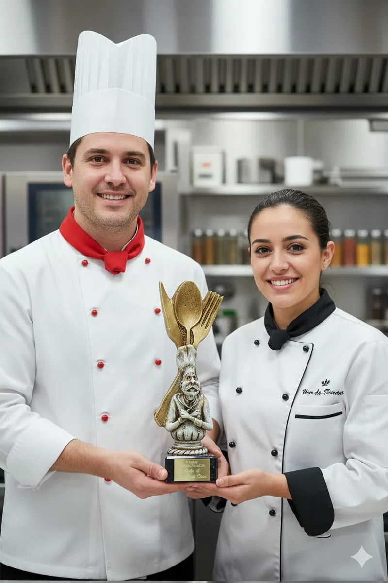 Trofeos para Cocinero cocinera Grabados Trofeo Concurso Cocina Personalizado gastronómico