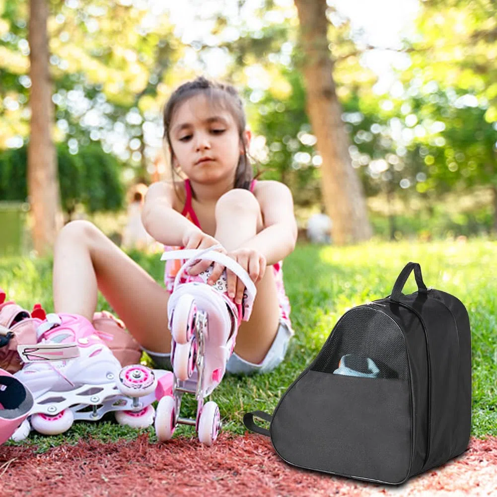 Mochila para Patines,Mochila Patines Linea de Tela Oxford Bolsa Patines para Guardar Patines Transpirable Bolsa de Patinaje sobre Hielo Patines Roller Bolsa Patines para Mujeres Hombres