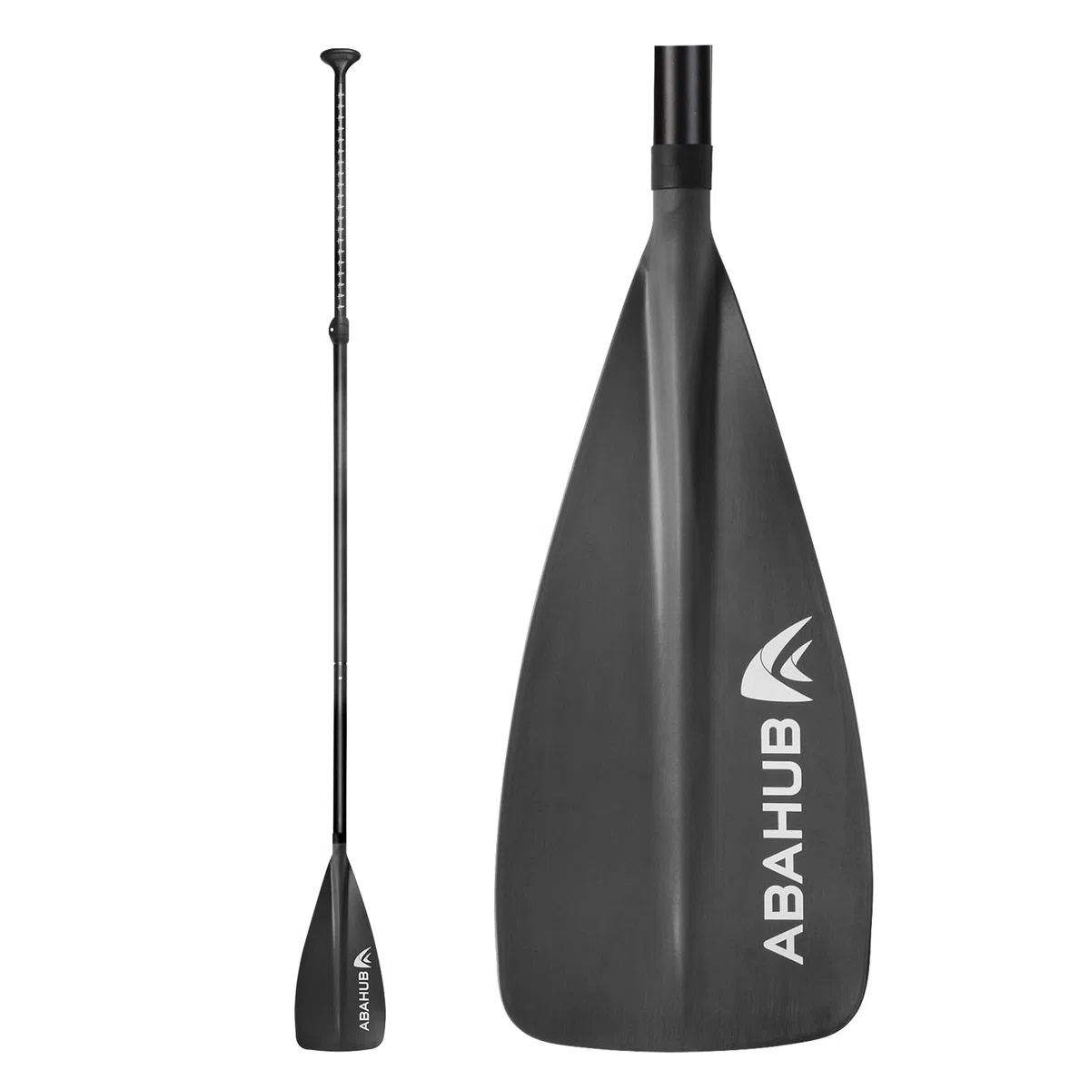 Abahub Remo Paddle Surf Niños Sup Paddle Kids Aluminio 140-178cm Ajustable Stand Up Paddle para Paddleboard, Vástago Recubierto Aleación Aluminio Plástico Hoja Nailon Gris/Turquesa