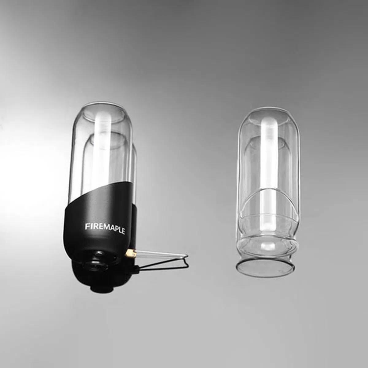 Fire-Maple Linterna Portátil de Gas para Camping Acero y Aluminio Combustible de Propano Isobutano Iluminación Ajustable y Lámpara de Camping Equipo Esencial de Camping de Emergencia (Negro)