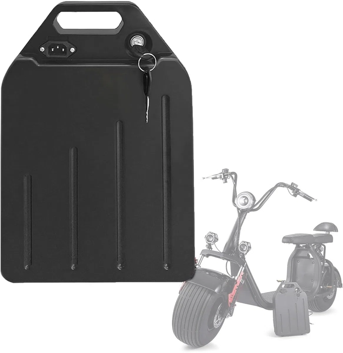 60V 20Ah 30Ah E-Bike Pedelec Batería, Paquete De Batería De PVC Impermeable 60V 20Ah 30Ah Batería para Bicicleta Electrica para 200W 500W 1000W 1500W 2000W Motor