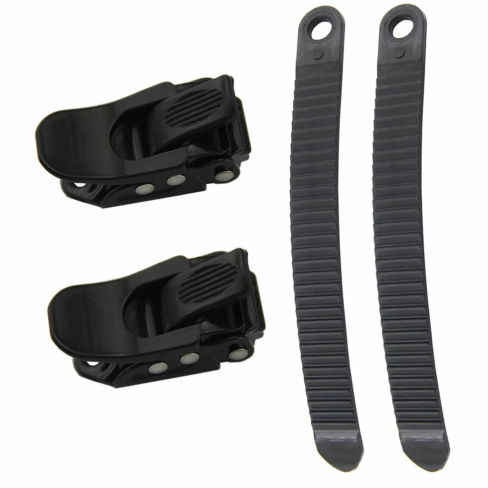 UP100 Fijación de snowboard para snowboard, 1 juego de 2 hebillas de trinquete y 2 correas para sistema de correa