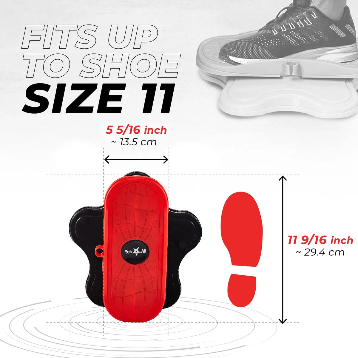 Yes4All Tabla giratoria para abdominales, nueva generación de disco de torsión de cintura, tabla giratoria, paso a paso para ejercicio aeróbico, entrenamiento de tonificación de cuerpo completo, sin