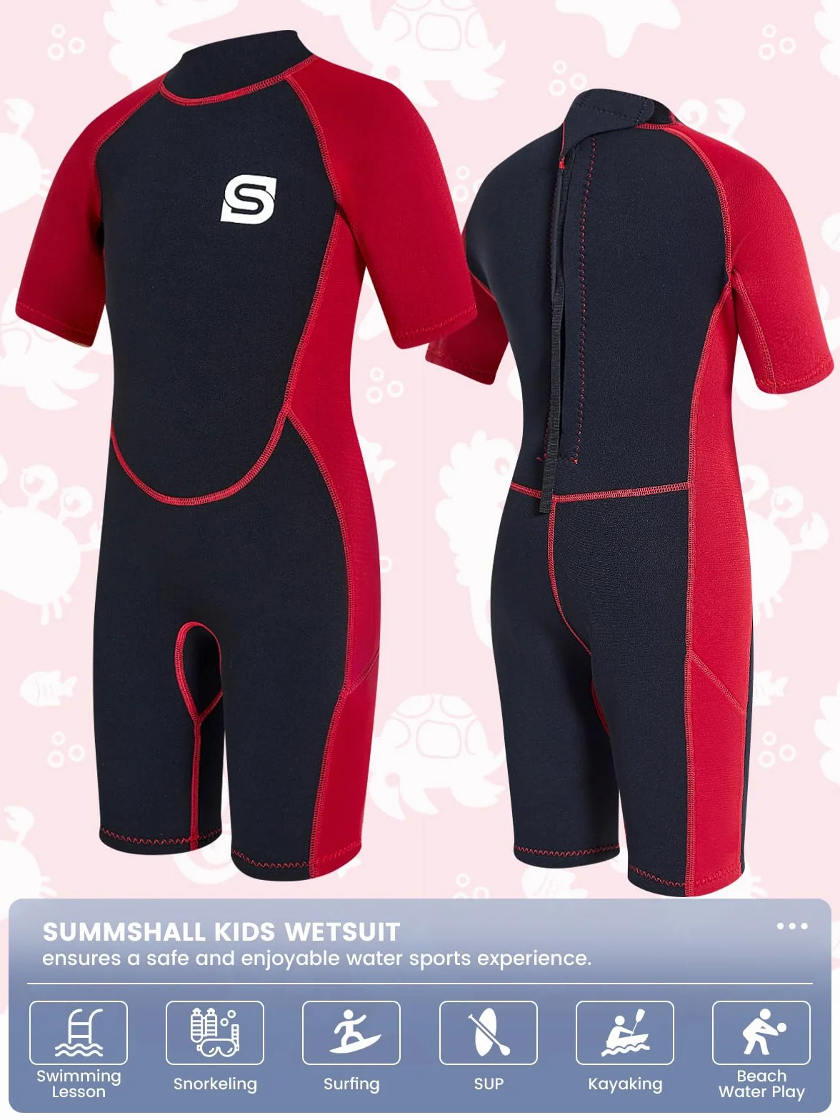 Traje de neopreno para niños de 2,5 mm, térmico, para natación, buceo, surf, traje de neopreno largo y cálido, para niñas y niños, protección UV y ultra elástico