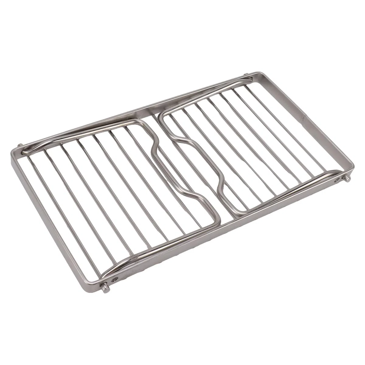 HERCHR Parrilla Plegable Grande para Fogatas, Rejilla De Acero Inoxidable, Parrilla Portátil Resistente para Acampar, Parrilla De Acero sobre Fuego para Acampar Al Aire Libre