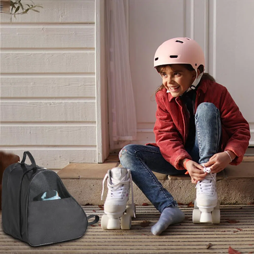 Mochila para Patines,Mochila Patines Linea de Tela Oxford Bolsa Patines para Guardar Patines Transpirable Bolsa de Patinaje sobre Hielo Patines Roller Bolsa Patines para Mujeres Hombres