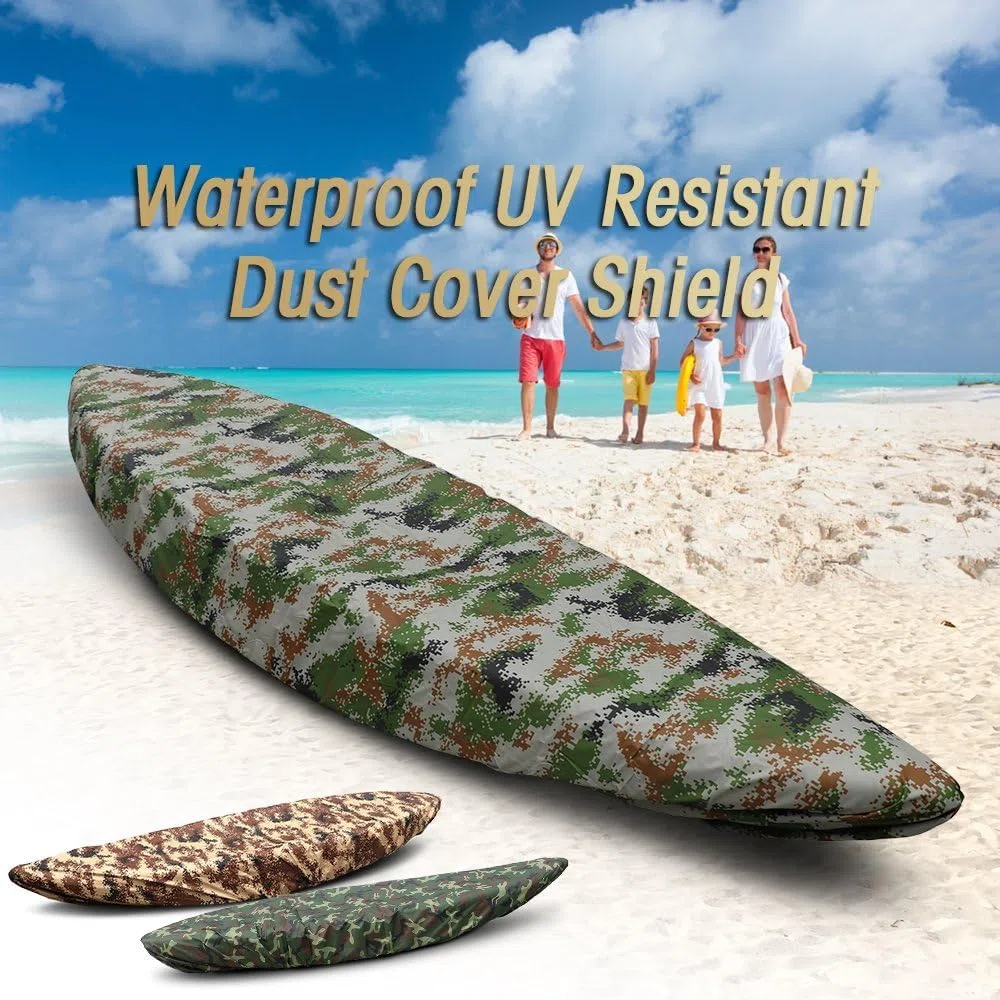 Cubierta De Kayak y Canoa, Cubierta Universal para Kayak Cubierta De Canoa De Kayak Impermeable 4,5 m para Bote (Camuflaje De Flores Grandes)