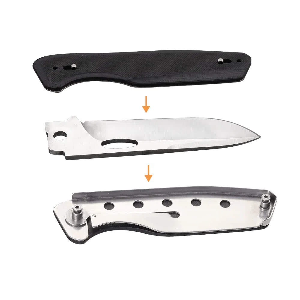Roxon S502U Cuchillo plegable Phantasy Phantasy G10 Herramienta de bolsillo de supervivencia EDC Camping con cuchilla de cuchillo reemplazable | G10 - Herramienta de supervivencia para acampar con cuchilla intercambiable