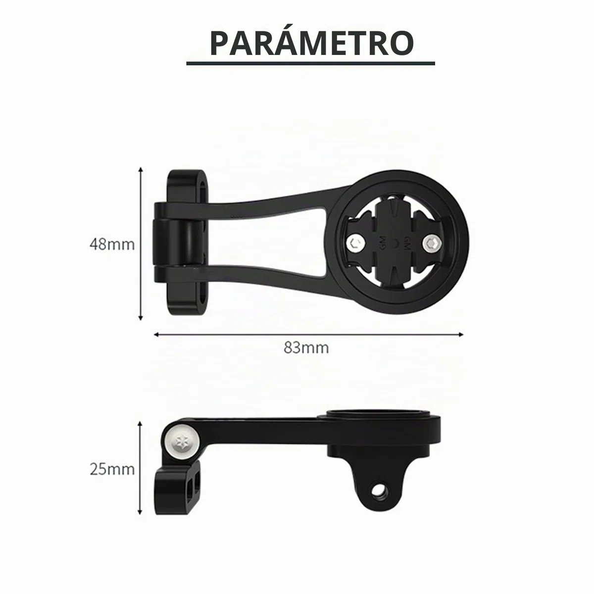Soporte ajustable para bicicleta de carretera (aleación de aluminio) compatible con Garmin Edge, Wahoo Elemnt, Bryton, Cateye, cámara GoPro y lámpara