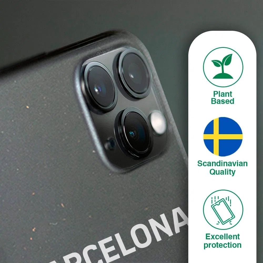 Funda Móvil para Apple iPhone 12 FC Barcelona – Vertical – Diseño ergonómico – Protección Ligera y Resistente para móvil – Negro