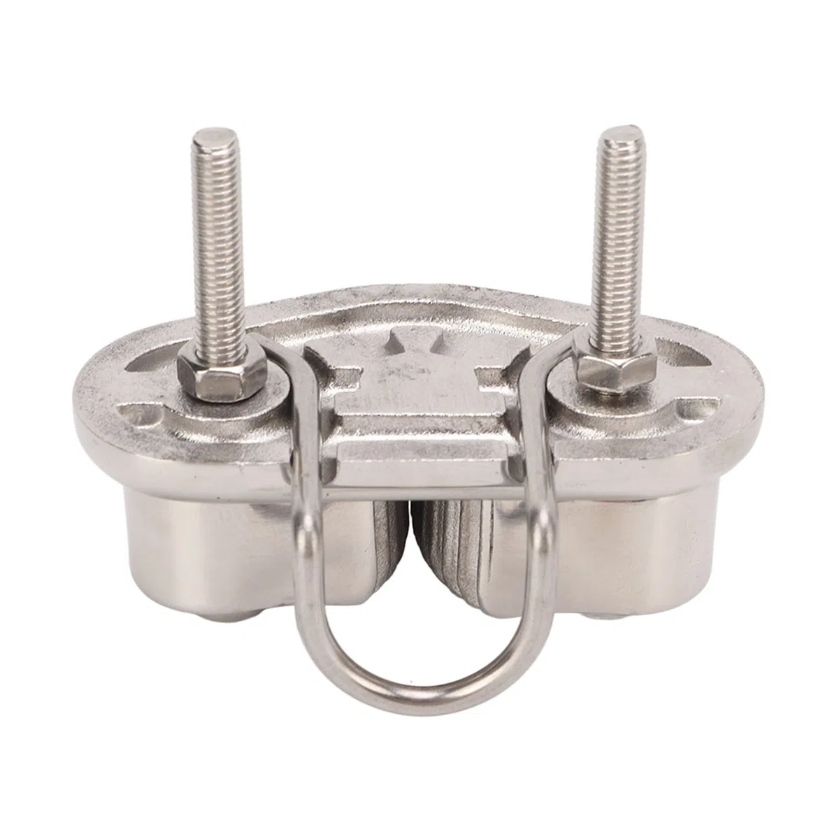 Dioche Cornamusa para Leva de Barco de Cuerda de 1/2" con Anillo Guía de Alambre - Espejo de Acero Inoxidable 316 Pulido para Cuerda de 10 Mm - Equipo Profesional para Velero/Pilates