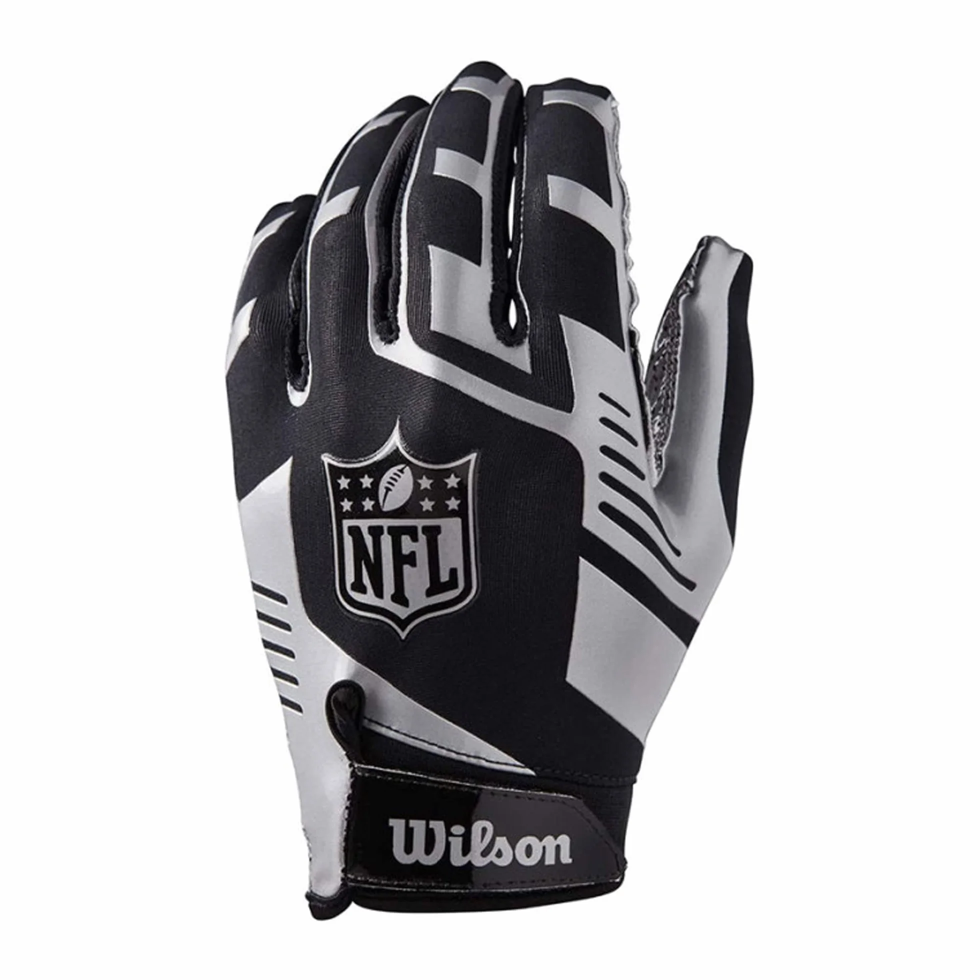 Wilson Guantes de Receptor para Fútbol Americano, Nfl Stretch Fit Receivers Glove, Talla Única