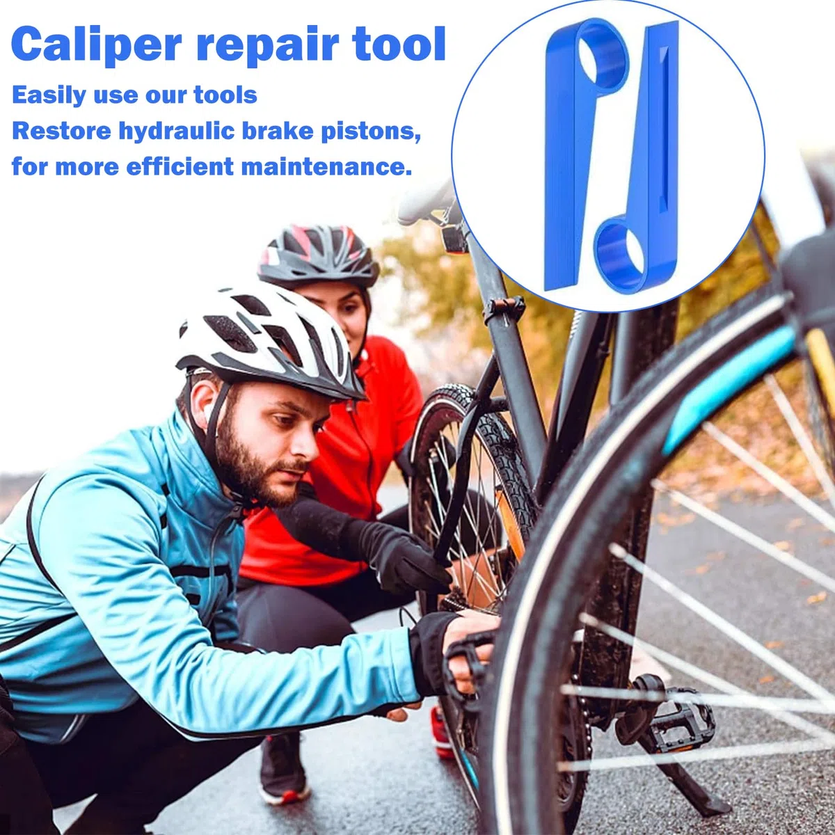 Compresión de Pistones de Freno Herramienta de Plástico para Pistones de Bicicleta Prensapistones Bicicleta Adecuado Herramienta de Reparación de Pinza de Bicicleta