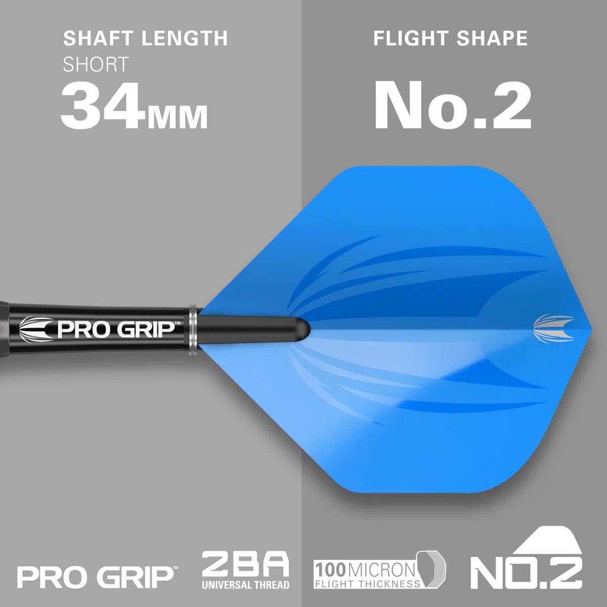 Target Darts Vitus 22G/23G/24G Juego de Dardos con Punta de Acero y Caña de Latón - 6 Cañas Pro Grip - 9 Alas Pro Ultra - Estuche para Dardos