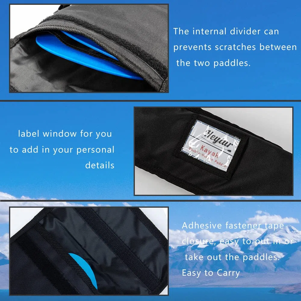 Bolsa duradera para remo de kayak ajustable de 2 piezas
