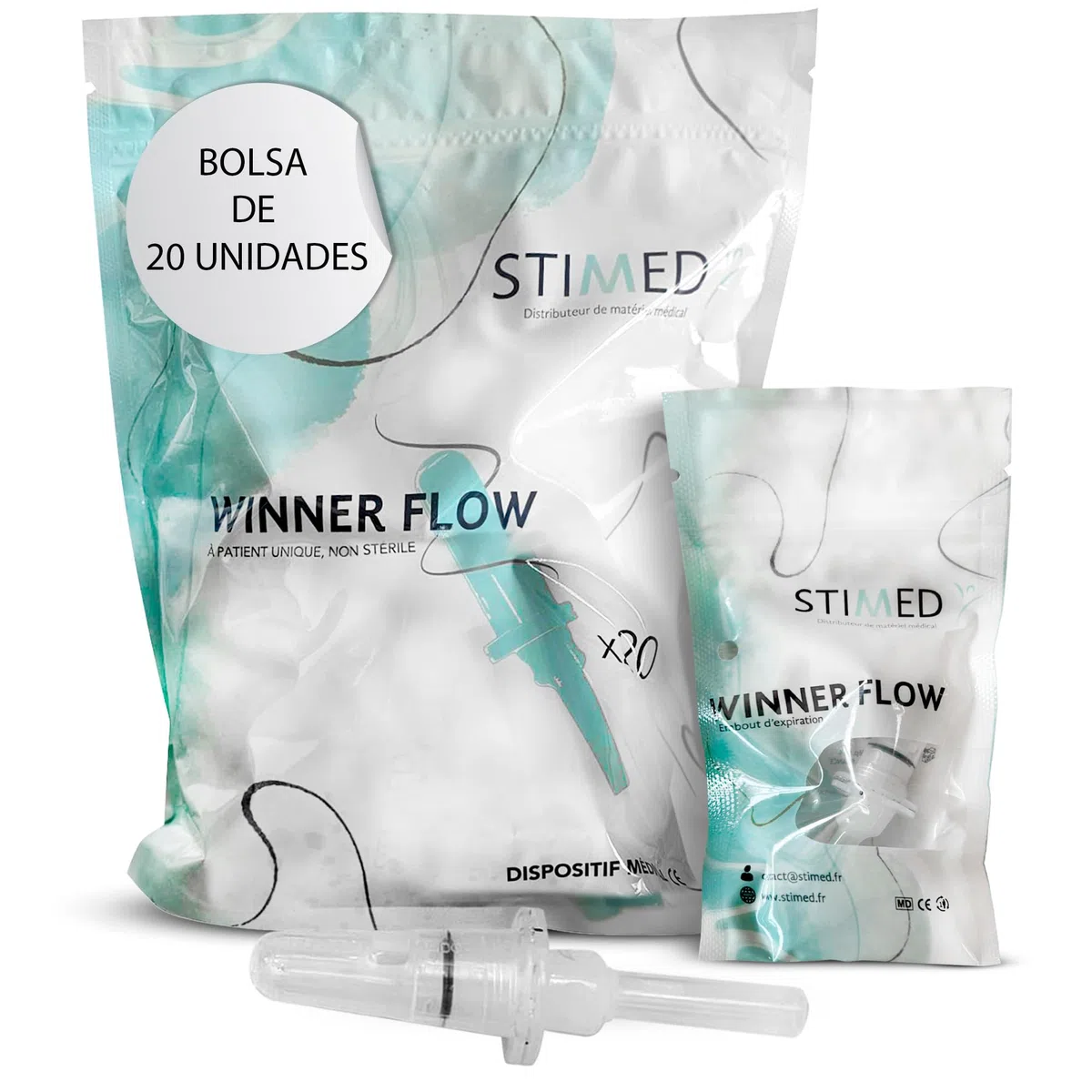 Winner Flow V2.0 Pack de 20 uds: tonifica y mejora la musculatura del suelo pélvico con la respiración regulada: complementa con Pilates, Yoga y hipopresivos para fortalecer abdominales y musculatura