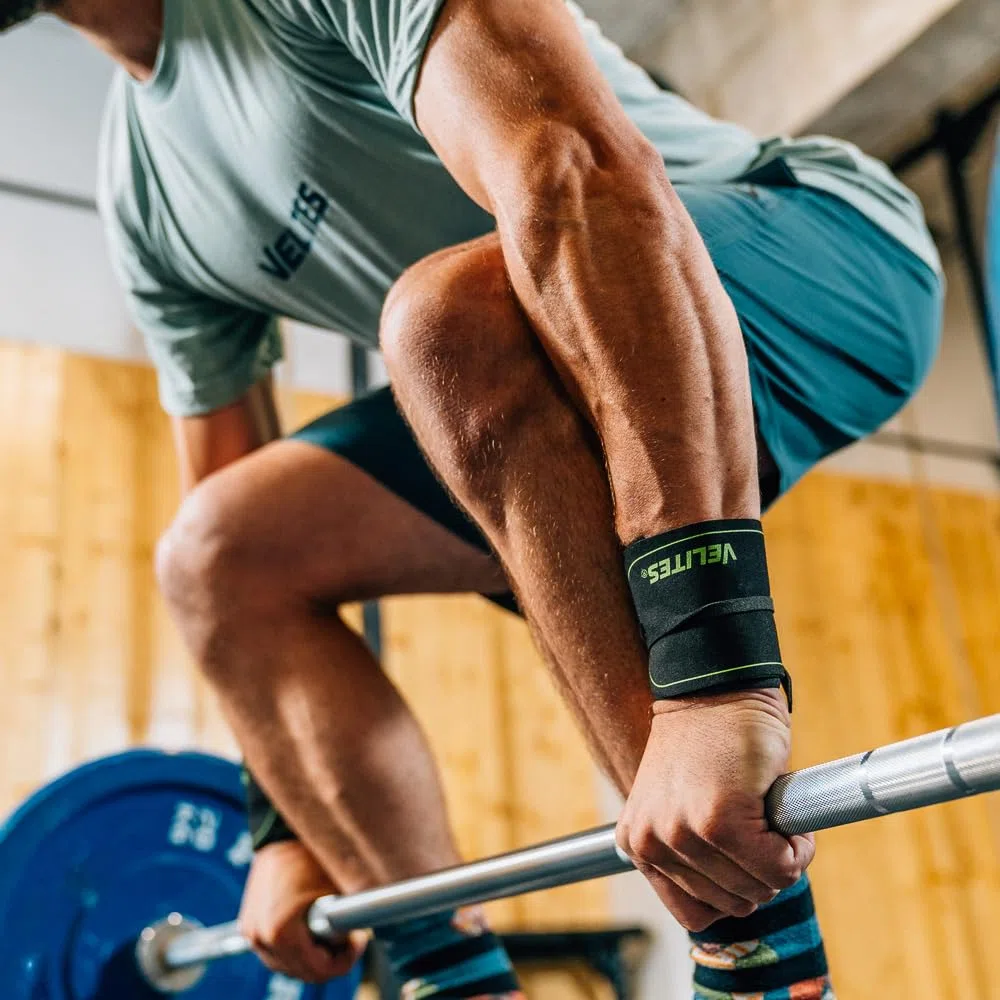 Velites I Muñequeras Core Profesionales I Material Bicapa Patentado, Hechas de Microfibra I para Cross Training, Gimnasio o Halterofilia...I Material Vegano I Talla Única