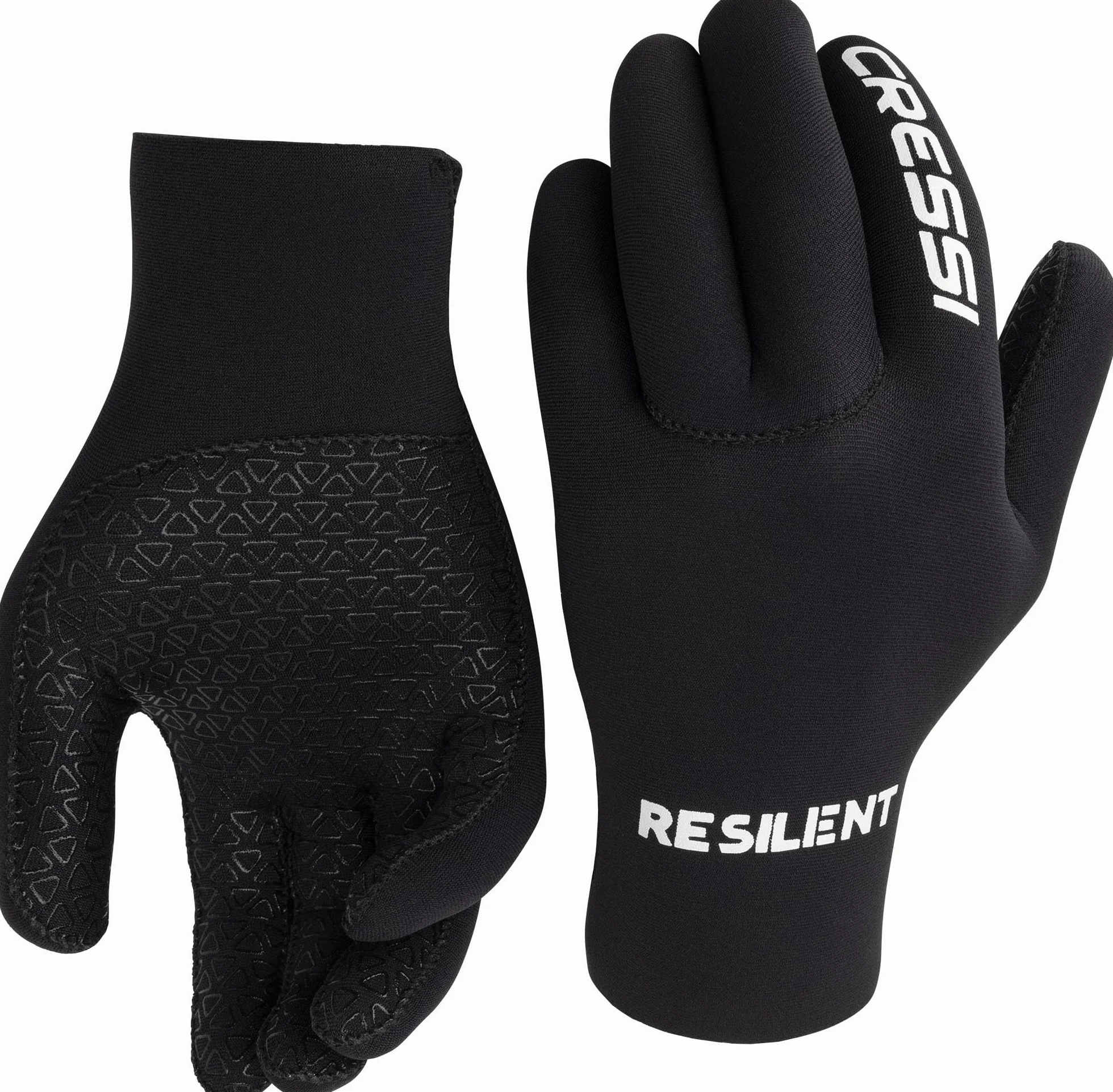 CRESSI Resilient Gloves - Guantes Unisex Ultra Grip en Neopreno Suave 2mm Negro, Buceo Pesca Snorkel Surf Paddle Kayak Natación
