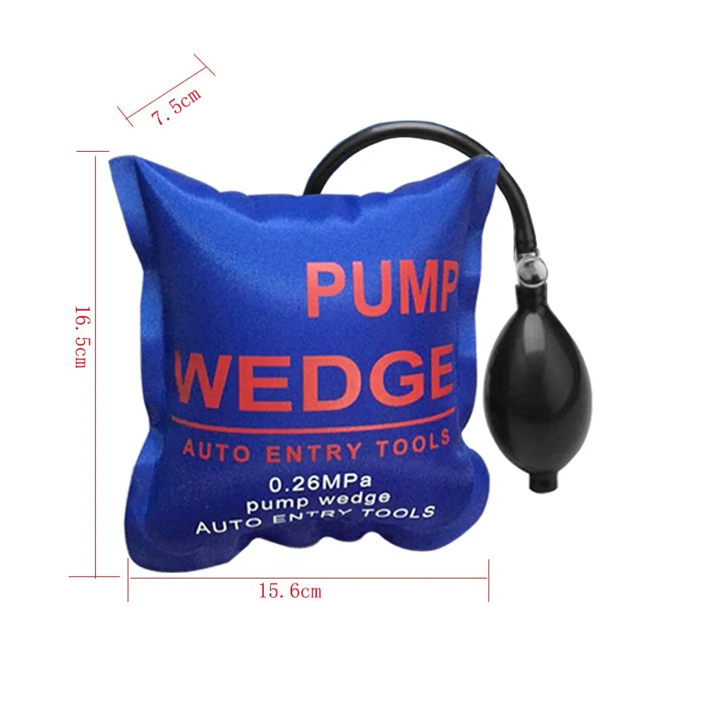 WANYIG 4 PiezasAir Wedge Pump Wedge Cuña del Aire Hinchable Barra de Palanca Universal Shim Inflable (Plaza+Rectángulo Grande)