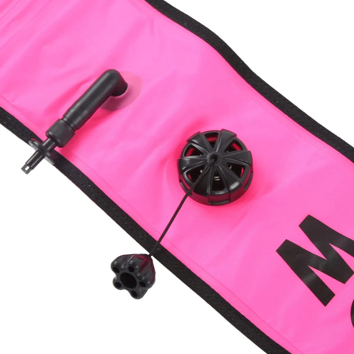 Boya de Marcador de Buceo 120x15 cm Marcador de Superficie de Buceo con Válvula de Purga para Marcar Lugares de (Rosa)