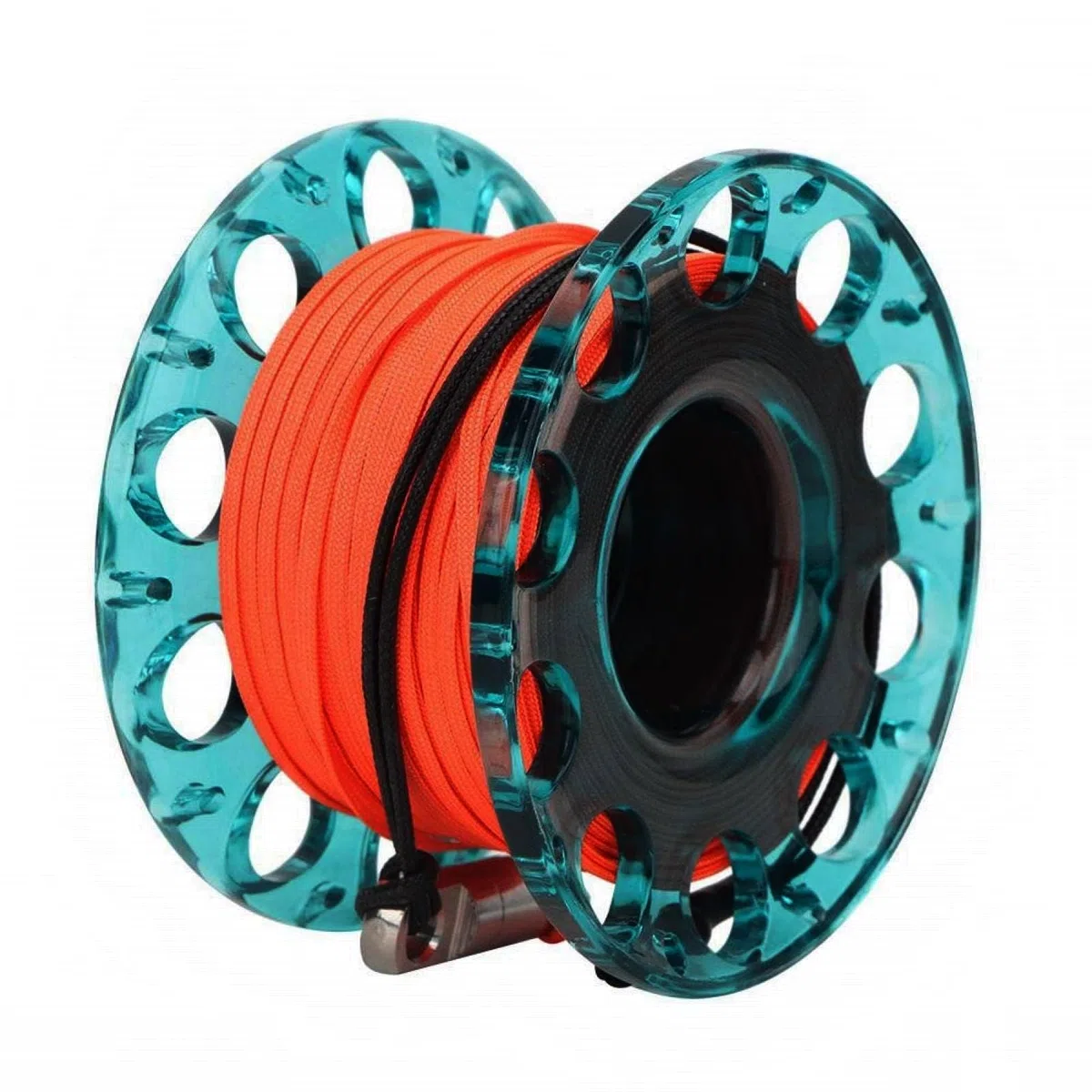 Carrete de Dedo de Buceo, 30 M, Carrete de Dedo de Buceo de Plástico Duradero, Accesorios Subacuáticos, 4 Colores(Rueda)