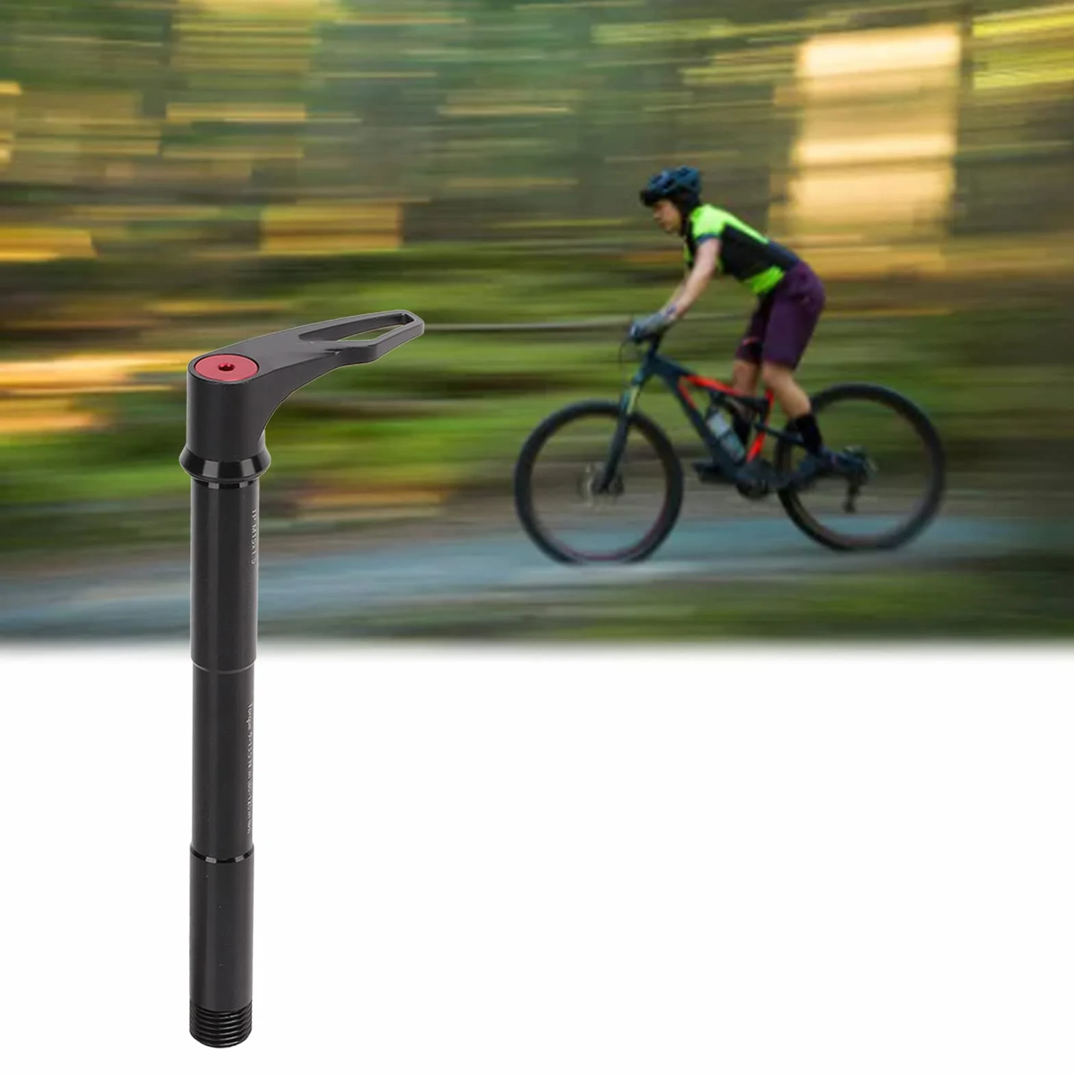 Pincho de Liberación Rápida con Eje Pasante para Bicicleta, Pincho Delantero de Aluminio de Alto Rendimiento para Bicicleta para(L: 158 mm)