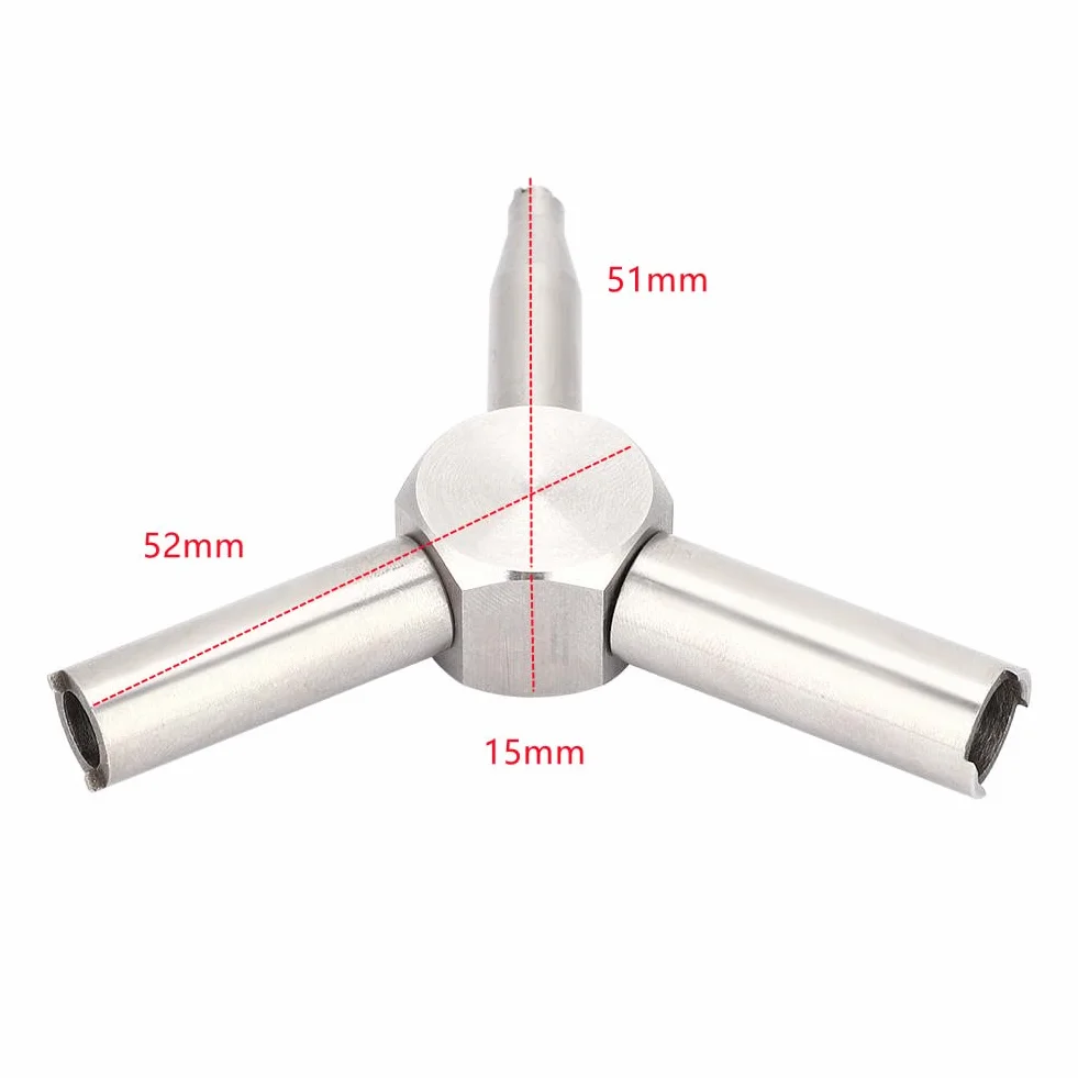 Llave de válvula, llave de válvula de elemento compatible con la herramienta de extracción de la válvula de carga de la revista Airsoft KSC WA GAS