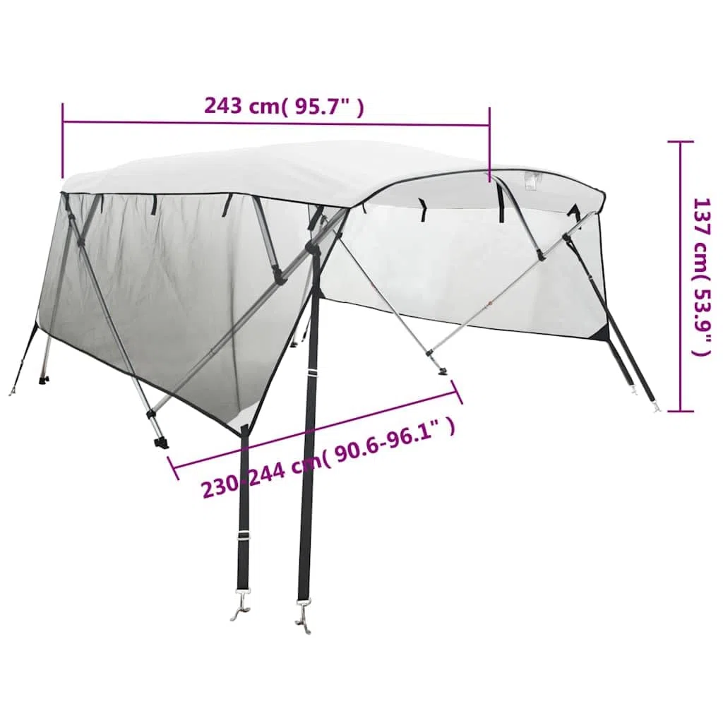 vidaXL toldo Bimini toldo Bimini toldo Bimini para Barco
