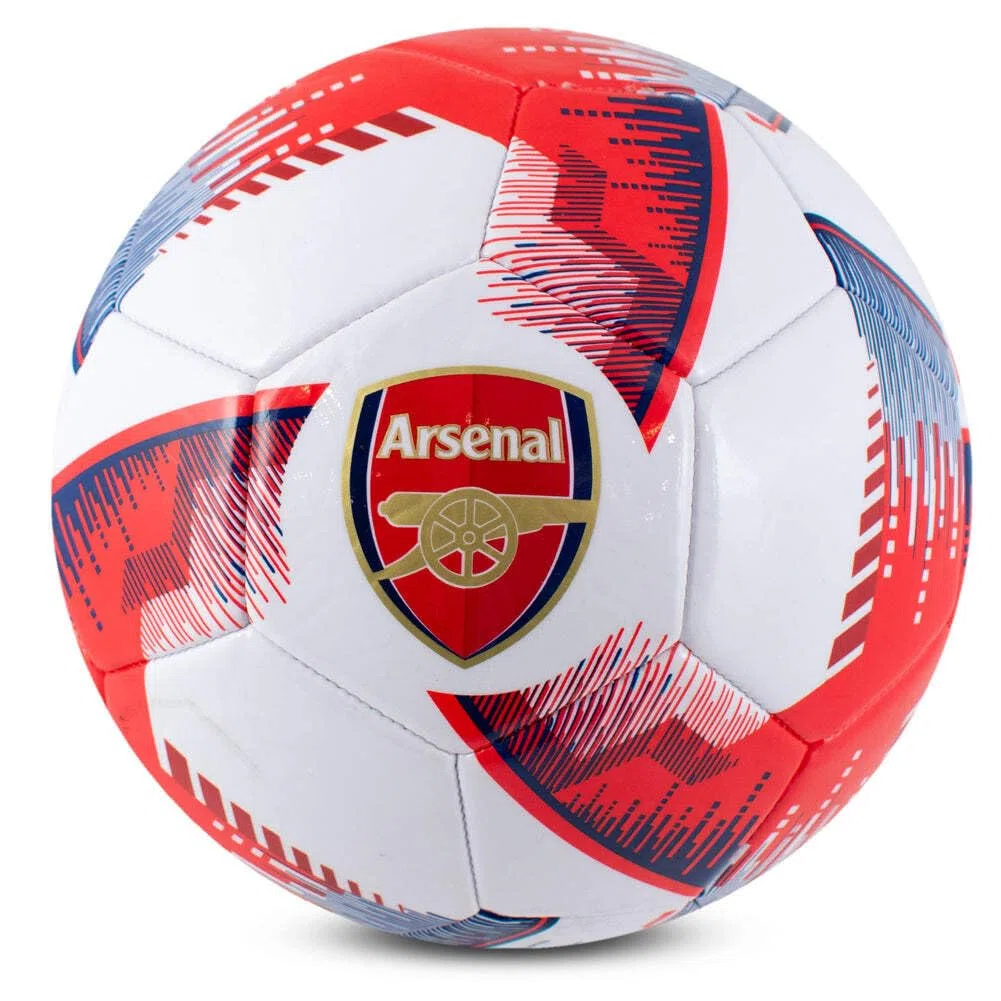 Hy-Pro Licencia Oficial del Arsenal F.C. Balón de fútbol, Talla 5, diseño Blitz, mercancía del Arsenal, Entrenamiento, Partido, Coleccionable para niños y Adultos