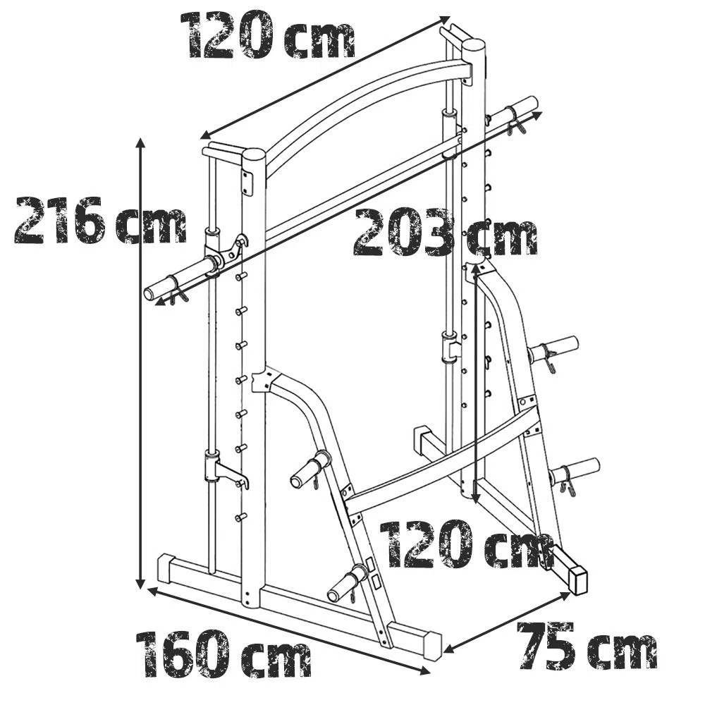 Marcy SM1000 Deluxe Smith Machine – Squat Rack Sentadillas con peso guiado – Banco de musculación olímpico 7 posiciones con Curl de piernas | Carga Smith 135 kg, Usuario Máximo 135 kg, Leg Developer 45 kg, Peso 85 kg
