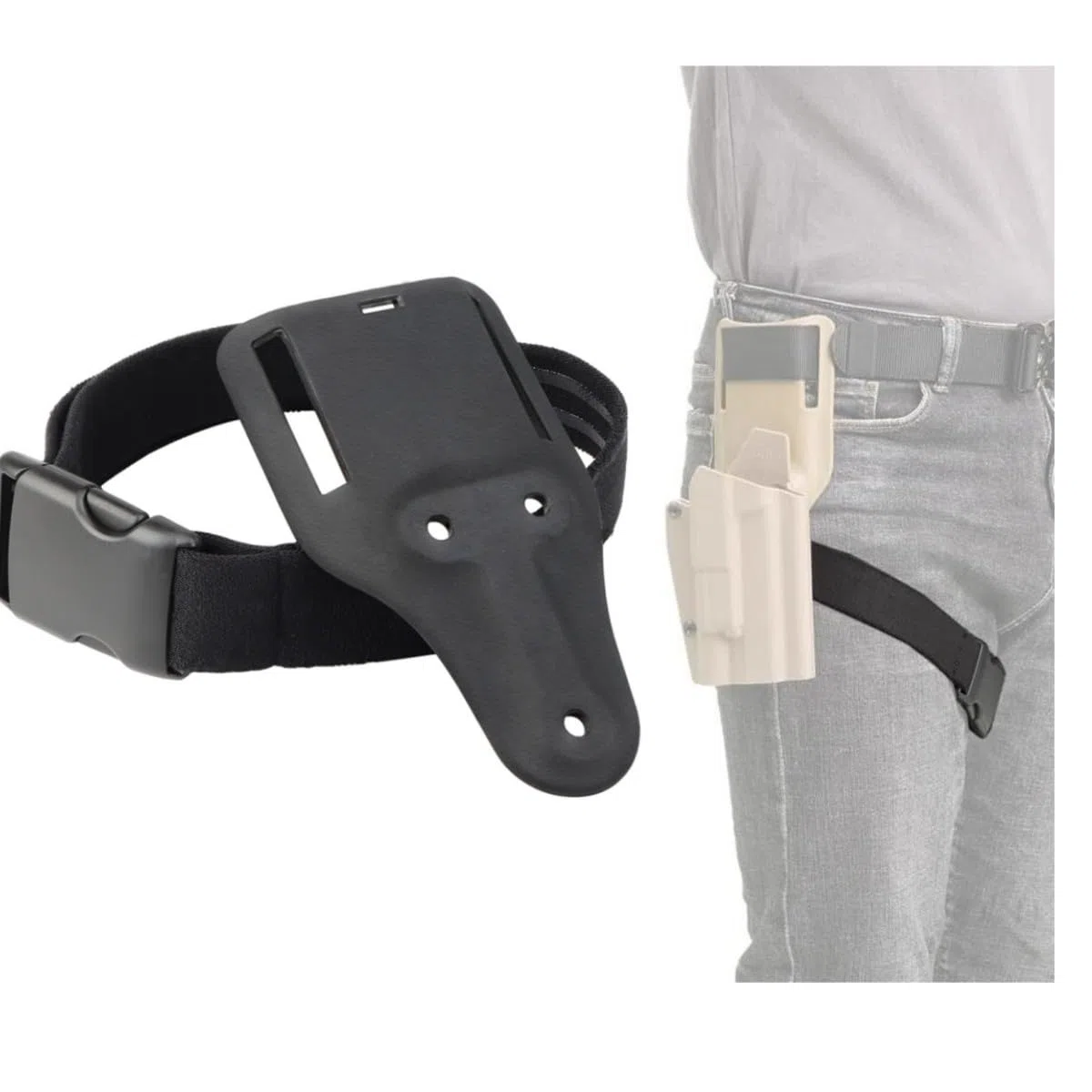 ACEXIER Táctico Pierna Plataforma Set Caza Muslo Correas Cinturón Bajo Ancho Belt Paddle Holster Pierna Correas Percha con Hebilla de liberación rápida